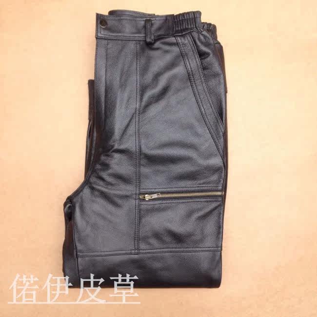 Pantalon cuir homme droit - Ref 1484170 Image 5