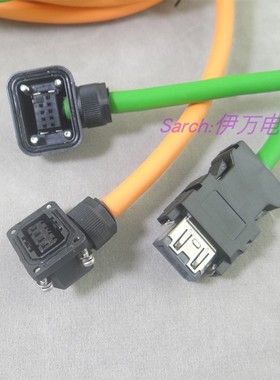 三菱JE伺服电机线MR-PWS1CBL5M-A1-L编码器J3ENCBL3M动力J4抱闸线