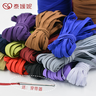 彩色松紧带宽橡筋扁衣服袖 diy辅料 领口橡皮筋弹力宝宝裤 子细服装
