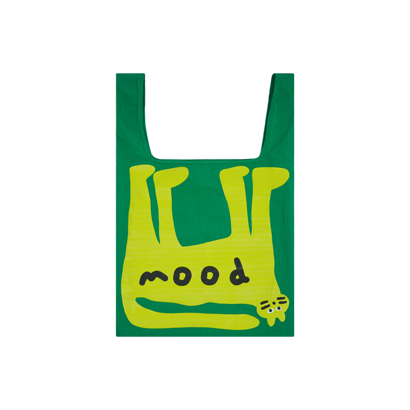 Mood Like Me 「翘尾猫咪」丝网印花尼龙网格手提袋