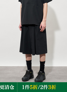 闷与狂FMACM轻量打褶凉感短裤