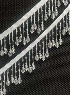 黑白色重工水滴吊坠舞台服装鞋子