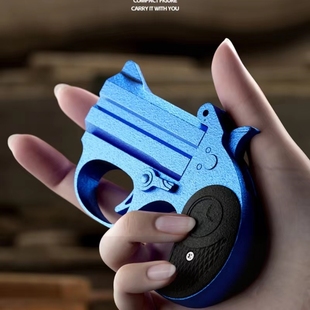 泰真德林杰玩具枪迷你左轮手枪科教模型德林杰mini手枪喷子珍袖型