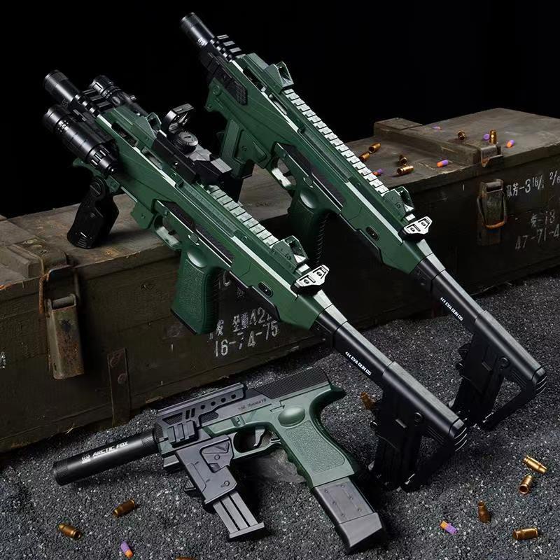 千变格洛克软弹枪北极狐战术格洛克短款小枪千变手枪卡宾套件diy