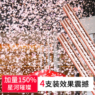 婚礼礼炮星河璀璨亮片喷花筒结婚专用手持礼花彩带礼花炮现场布置