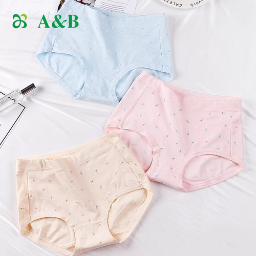 AB内裤高支精梳棉女薄超透气2条