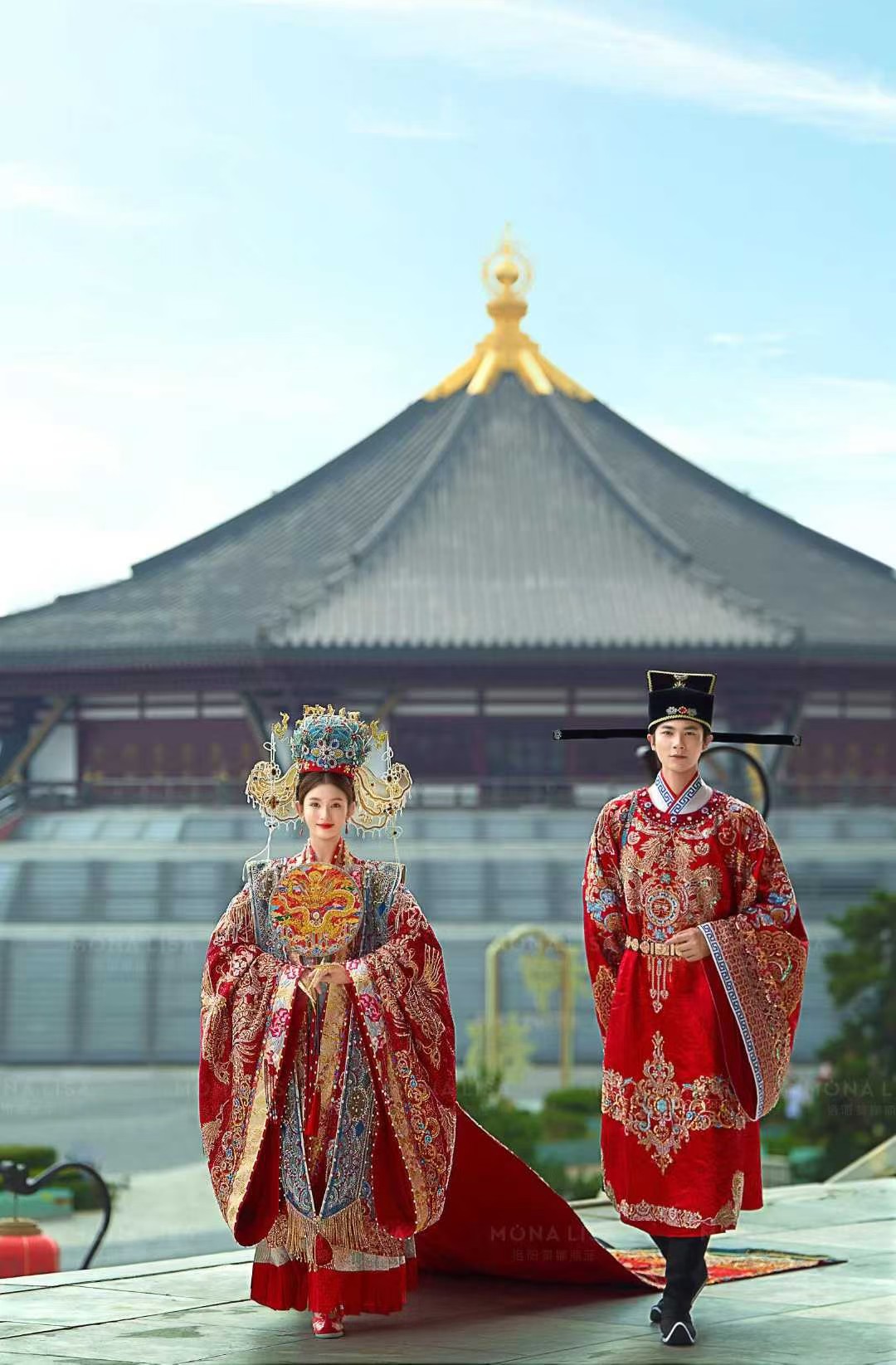 出租新款汉服婚服重工刺绣新娘新郎嫁衣中式婚礼仪式有龙则灵同款