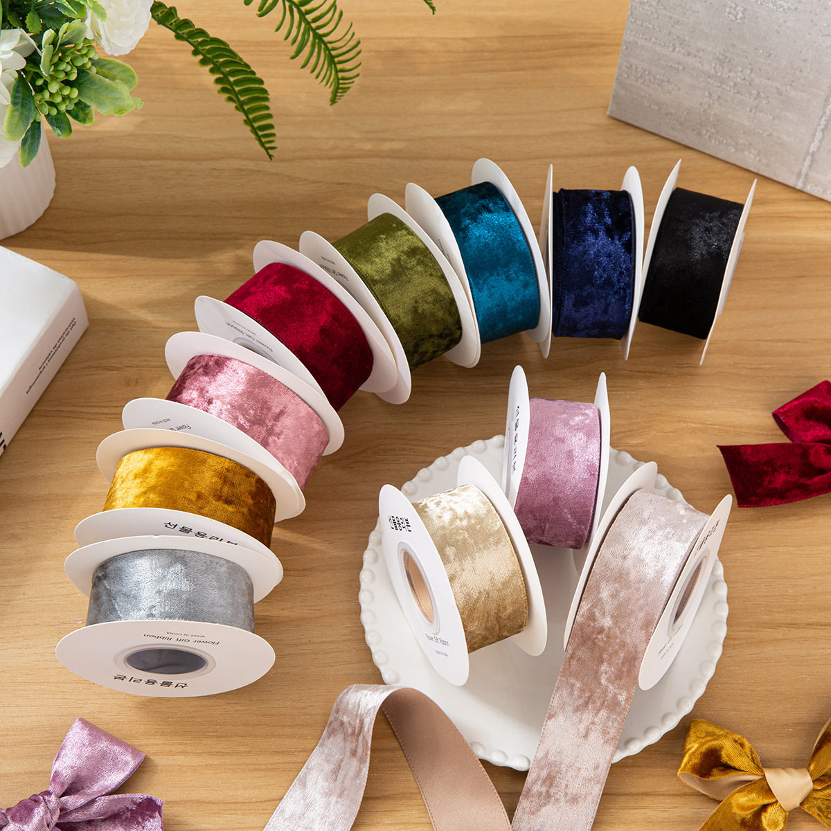 50码天鹅绒织带单面植绒带发饰手工蝴蝶结鞋帽服装辅料礼盒包装带,居家布艺,丝带/绸带/布带,淘宝优惠券,粉丝福利购,淘宝优惠卷