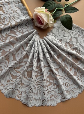 新品灰色蕾丝花边辅料DIY手工衣服下摆袖口裙边装饰沙发窗帘面料