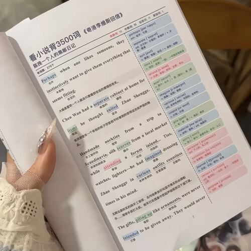 《某某》3500单词看小说背英语单词周边礼物送闺蜜对象学习彩页本