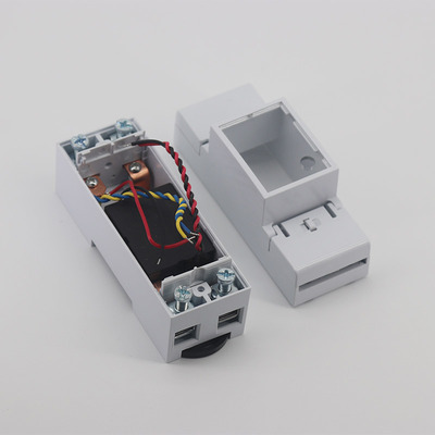 2P导轨表外壳智能照明控制器单项多功能电表壳体塑料壳体厂家直销