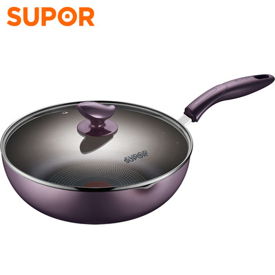 苏泊尔火红点煎炒锅四层复底煎锅深型通用28cm PJ28R4