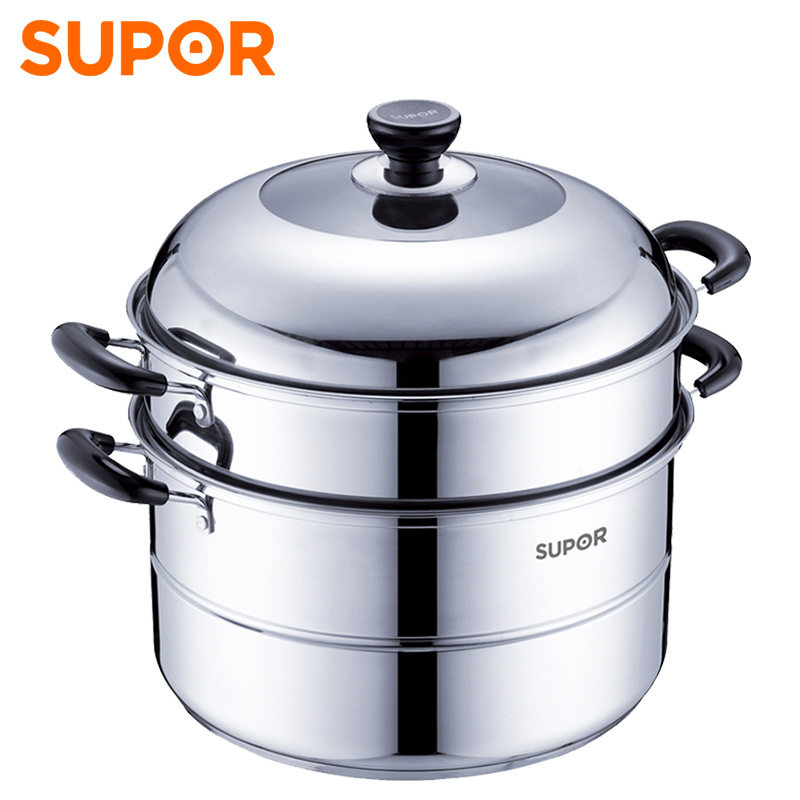 苏泊尔304不锈钢双层蒸锅复底蒸笼汤锅通用SZ30B5/SZ32B5