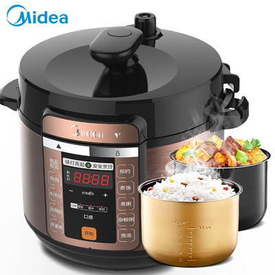 Midea/美的电压力锅5L/6L双胆智能高压锅MY-CS5018P/MY-CS6018P