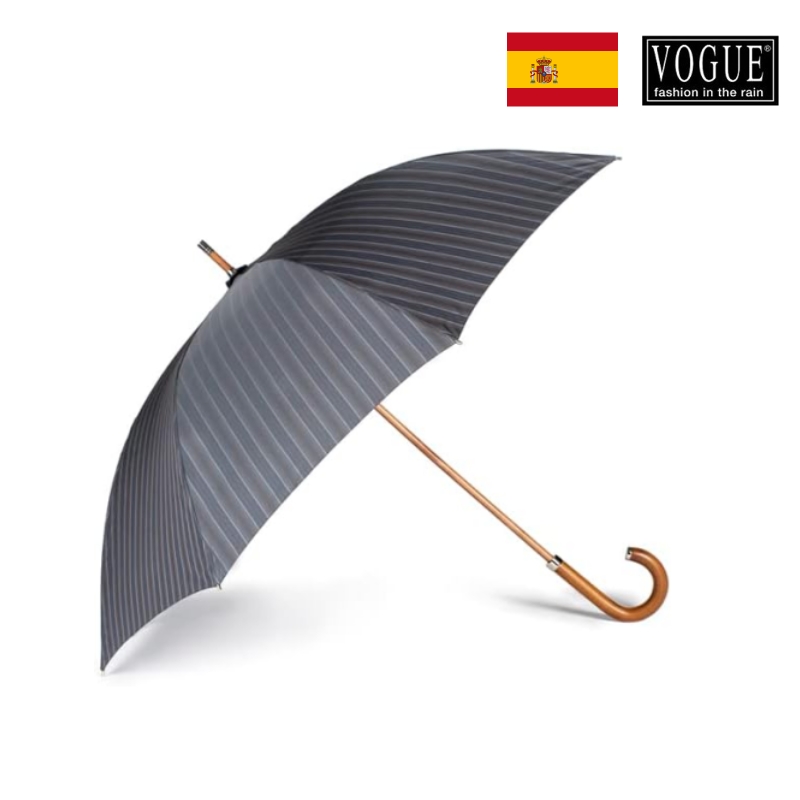 西班牙VOUGE高奢实木手柄长柄雨伞防晒大号双人男士直杆速干 居家日用 伞 原图主图