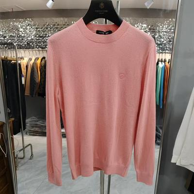 菲尔尤莫绵羊毛加山羊绒混纺纯色高档圆领套头百搭羊毛衫打底衫