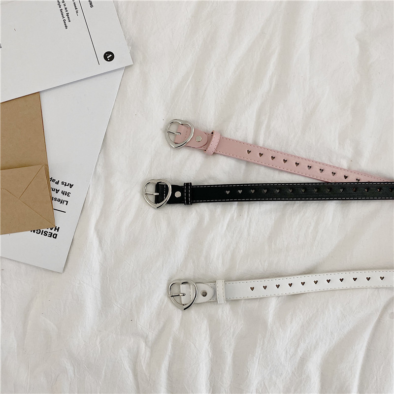 爱心扣全孔牛仔裤腰带女免打孔ins风学生简约百搭网红同款皮带细,服饰配件/皮带/帽子/围巾,腰带/皮带/腰链,淘宝优惠券,粉丝福利购,淘宝优惠卷