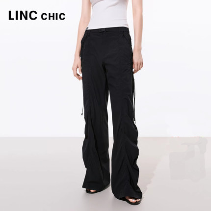 LINCCHIC金羽杰2026年夏季新品直筒机能感休闲长裤女S262PA248