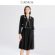 醋酸 CADIDL卡迪黛尔商场同款 秋季 优雅气质修身 两件套连衣裙女