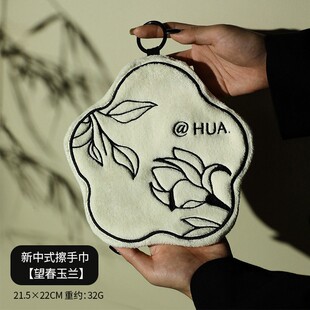 擦手巾中古风中式擦手巾不易发臭掉毛A类面料双层加厚中国风毛巾