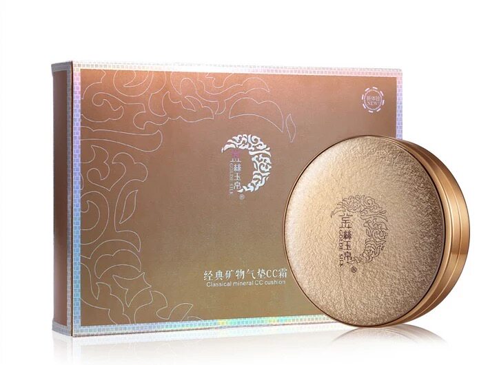 金丝玉帛经典矿物气垫cc霜 裸妆遮瑕粉底液 隔离保湿持久不脱妆