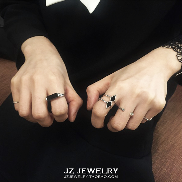 jzring欧美简约强潮关节指环