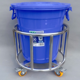 定制不锈钢桶架汤桶汤锅热水桶带滑轮支架保温桶架子食堂餐厅推车