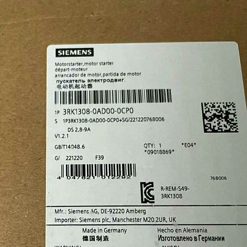 3RK1308-0AD00-0CP0 电动机起动器 DS 2.8-9A 工控配件议价维修