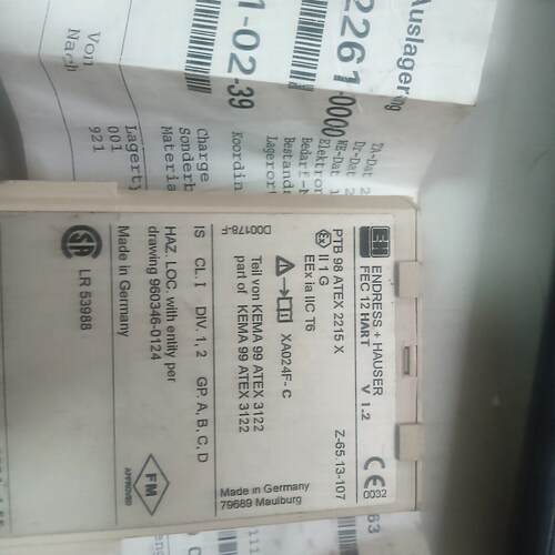 FEC12HART PTB98ATEX2215X E+H料位计变送单元 工控配件议价维修