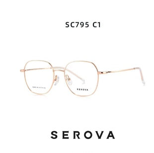 超轻钛架眼镜架男女可配近视防蓝光SC795 施洛华眼镜框张若昀同款