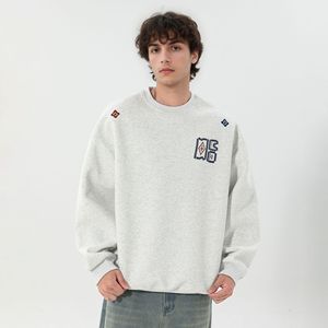 重磅圆领卫衣男秋季款潮牌上衣宽松廓形套头衫MW3994-P45控78,男装卫衣,电商A362