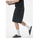 短裤男夏季新款简约运动风打褶宽松质感五分卫裤OK2605-P39控68，男装休闲裤，电商A362