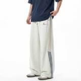 卫裤男春款侧边撞色条纹长裤子脚口可调运动裤MK2435-P45，男装休闲裤，电商A362