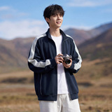 插肩袖开衫立领卫衣男春季休闲百搭运动夹克外套OW8028-P68控118，男装夹克，电商A362