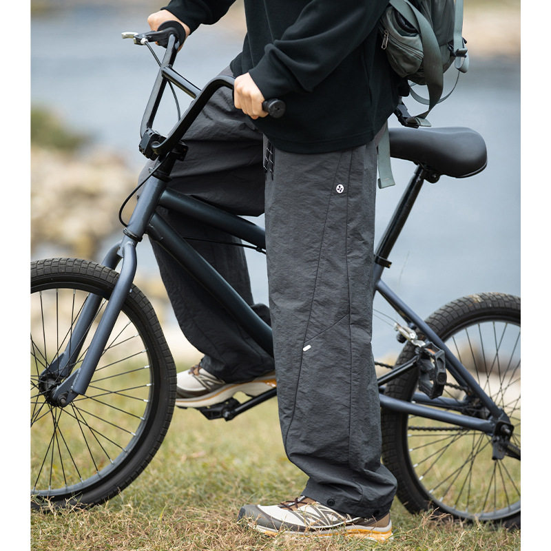 2025春季款分割打褶设计长裤子脚口可调工装裤MK2388-P45控65，男装休闲裤，电商A362