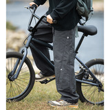 2025春季款分割打褶设计长裤子脚口可调工装裤MK2388-P45控65，男装休闲裤，电商A362