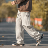 纯棉休闲裤秋冬新款可调节设计复古街长裤L2331-P55控88，男装休闲裤，电商A362