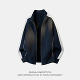 春季新款撞色拼接质感肌理插肩袖休闲上衣外套OW8028-P68控118，男装卫衣，电商A362