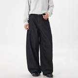 春季新款日系复古长裤子廓形宽松潮牌休闲直筒裤ON2611-P60控98，男装休闲裤，电商A362