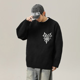 圆领毛衣秋冬新款质感宽松潮牌套头针织衫外套-L4129-P60控88，男装针织衫/毛衣，电商A362