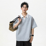 polo衫男夏季款美式休闲复古老钱半袖体恤衫OT7254-P44控78，男装T恤，电商A362