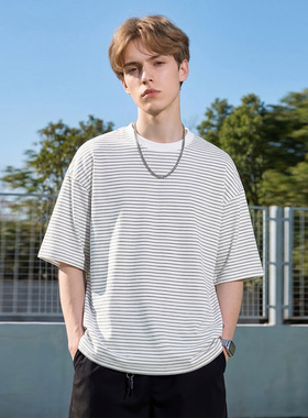 T恤男夏季款简约百搭潮牌美式情侣半袖体恤OT7265-P35控59