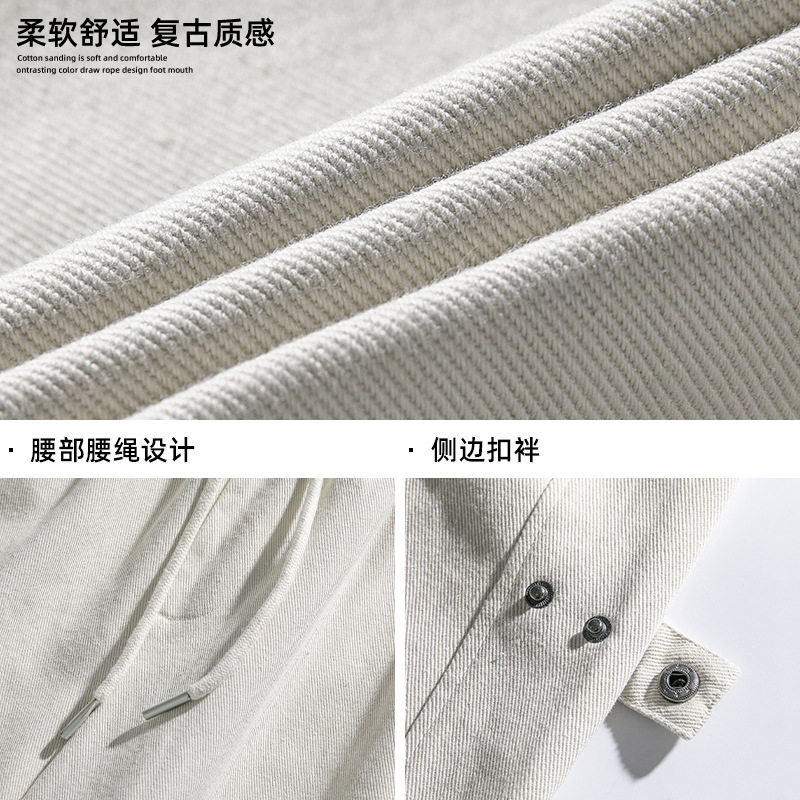 纯棉休闲裤秋冬新款可调节设计复古街长裤L2331-P55控88,男装休闲裤,电商A362