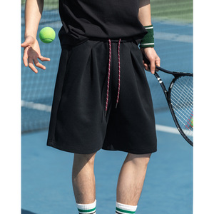 短裤男夏季宽松复古撞色抽绳质感美式潮牌五分裤OK2640-P35控59图片