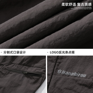 分割口袋工装休闲裤春季徒步裤潮牌宽松直筒裤子OK2577-P54控88图片