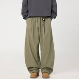 弯刀休闲裤男春季新款裤子潮牌宽松纯色微阔长裤MK2402-P45控68，男装休闲裤，电商A362