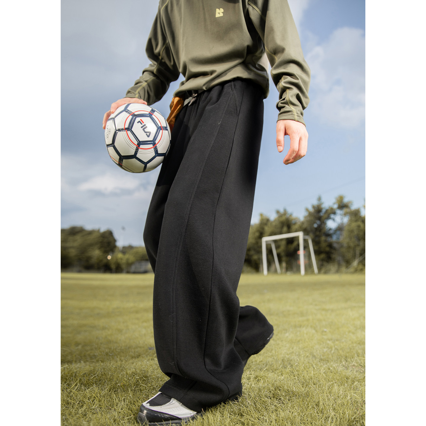 休闲裤男秋季新款宽松直筒卫裤美式潮牌运动MK2452-P55控88，男装休闲裤，电商A362