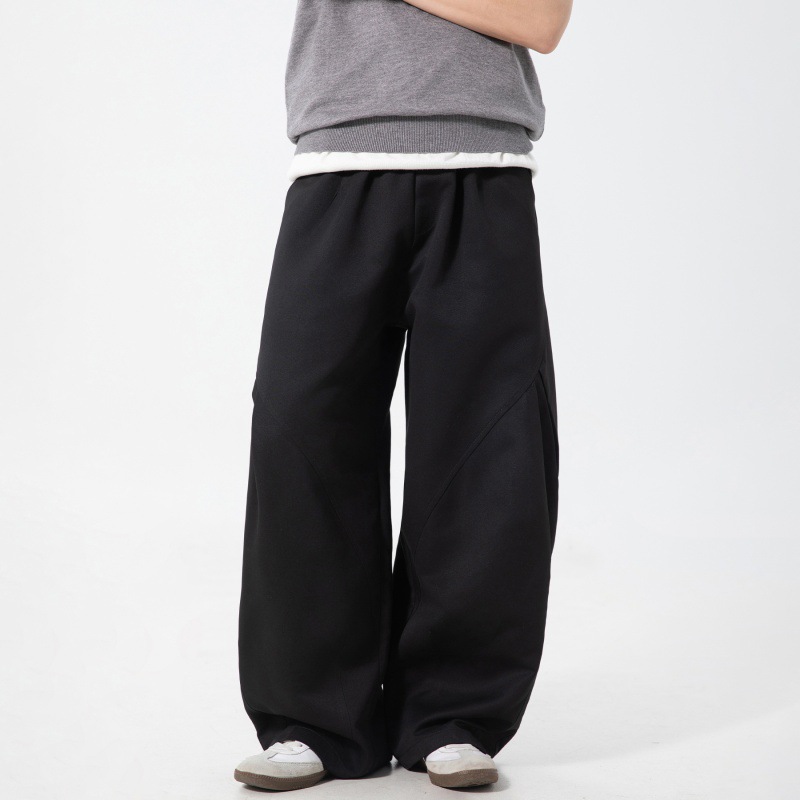 休闲裤男春夏款垂感宽松廓形弯刀裤质感百搭运动MK2429-P40控68，商品下架区商品下架区，电商A362