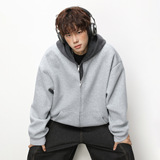 开衫连帽卫衣男春款重磅肌理美式休闲帽衫外套OW8036-P79控138，女装短外套，电商A362