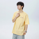 T恤男夏季新款半袖日系宽松潮牌休闲质感体恤衫MT7209-P34控55，男装T恤，电商A362